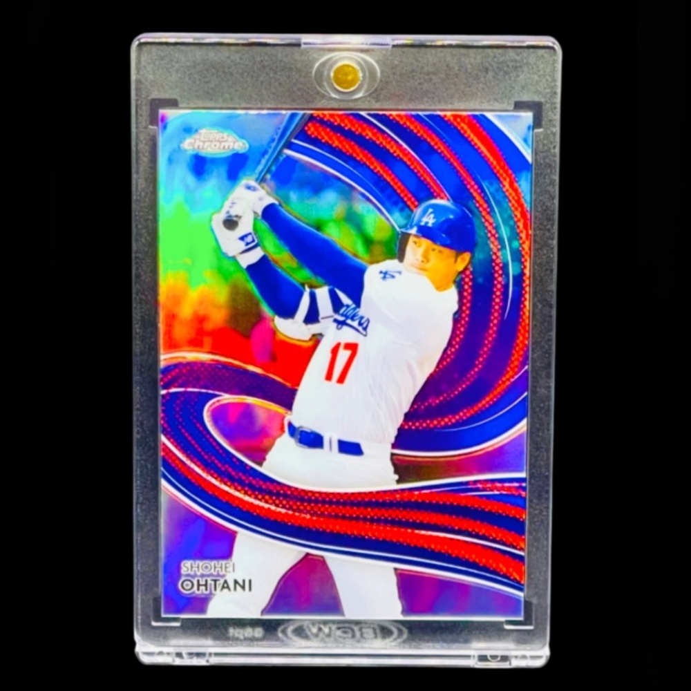 🔥💥📈SHOHEI OHTANI BASEBALL CARD • TOPPS CHROME REFRACTOR SP